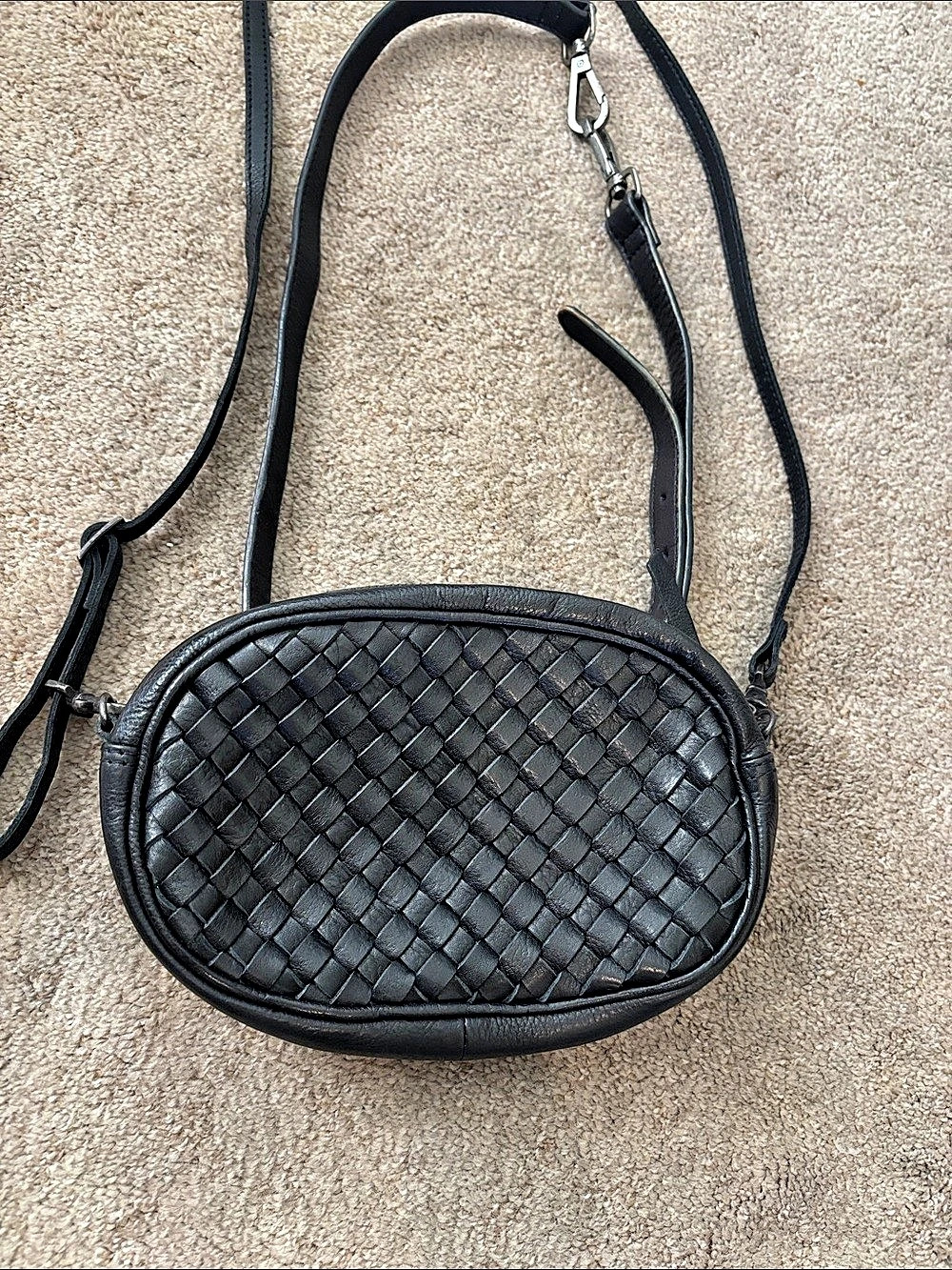 Italian leather woven bag by RPS/belt bag negotiable